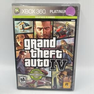Grand Theft Auto IV (Xbox 360, 2008) Tested CIB w/ Manual And Map
